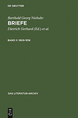 E-Book (pdf) Barthold Georg Niebuhr: Briefe / 1809-1816 von Barthold Georg Niebuhr