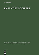 eBook (pdf) Annales de démographie historique / Enfant et sociétés de 