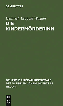 PDF Die Kindermörderinn von Heinrich Leopold Wagner