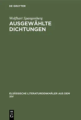 E-Book (pdf) Ausgewählte Dichtungen von Wolfhart Spangenberg