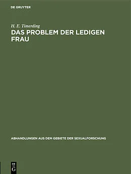 PDF Das Problem der ledigen Frau von H. E. Timerding
