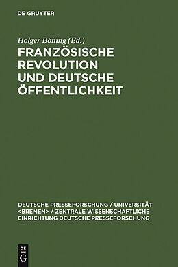 E-Book (pdf) Französische Revolution und deutsche Öffentlichkeit von 