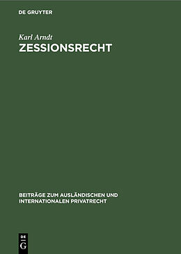 E-Book (pdf) Zessionsrecht von Karl Arndt