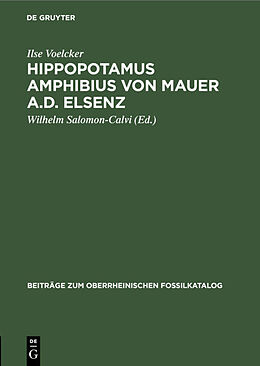 E-Book (pdf) Hippopotamus amphibius von Mauer a.d. Elsenz von Ilse Voelcker