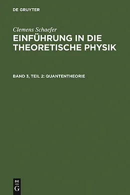E-Book (pdf) Quantentheorie von Clemens Schaefer