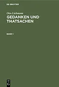 E-Book (pdf) Gedanken und Thatsachen. Band 1 von Otto Liebmann