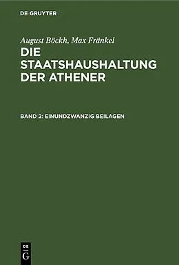 E-Book (pdf) Einundzwanzig Beilagen von August Böckh, Max Fränkel