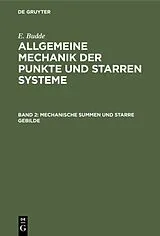 E-Book (pdf) Mechanische Summen und starre Gebilde von E. Budde