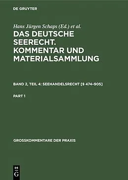 E-Book (pdf) Seehandelsrecht [§ 474905] von Hans Jürgen Abraham