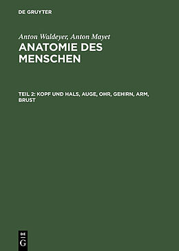 E-Book (pdf) Anton Waldeyer; Anton Mayet: Anatomie des Menschen / Kopf und Hals, Auge, Ohr, Gehirn, Arm, Brust von Anton Waldeyer, Anton Mayet