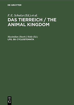 E-Book (pdf) Das Tierreich / The Animal Kingdom / Cyclostomata von 