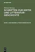 E-Book (pdf) Zur neueren Litteraturgeschichte von Michael Bernays