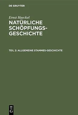 E-Book (pdf) Allgemeine Stammes-Geschichte von Ernst Haeckel