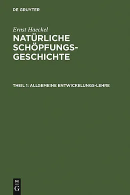 E-Book (pdf) Allgemeine Entwickelungs-Lehre von Ernst Haeckel
