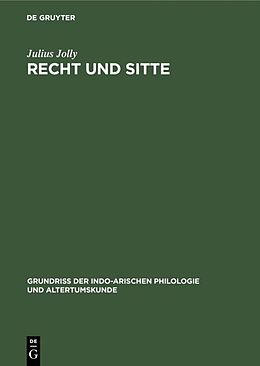 E-Book (pdf) Recht und Sitte von Julius Jolly
