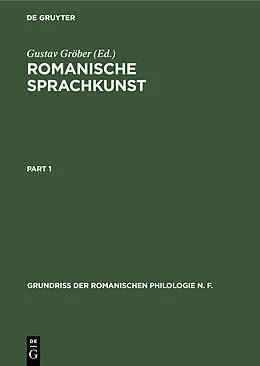 PDF Romanische Sprachkunst von 