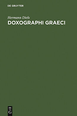 E-Book (pdf) Doxographi Graeci von Hermann Diels