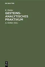 PDF Gesteinsanalytisches Praktikum von E. Dittler