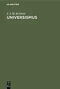 E-Book (pdf) Universismus von J. J. M. de Groot