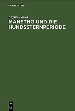 E-Book (pdf) Manetho und die Hundssternperiode von August Böckh