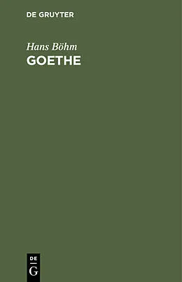E-Book (pdf) Goethe von Hans Böhm