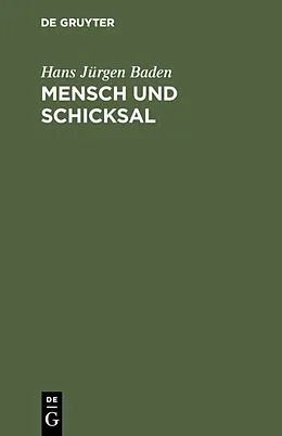 E-Book (pdf) Mensch und Schicksal von Hans Jürgen Baden
