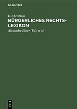 E-Book (pdf) Bürgerliches Rechts-Lexikon von E. Christiani