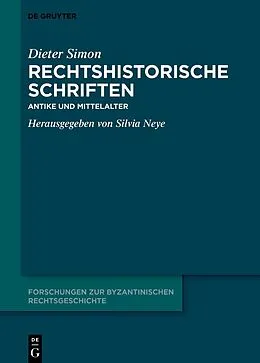 PDF Rechtshistorische Schriften von Dieter Simon