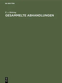 E-Book (pdf) Gesammelte Abhandlungen von E. v. Behring