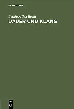 PDF Dauer und Klang von Bernhard Ten Brink