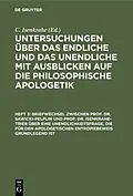 PDF Briefwechsel zwischen Prof. Dr. Sawicki-Pelplin und Prof. Dr. Isenkrahe-Trier über eine Unendlichkeitsfrage, die für den apologetischen Entropiebeweis grundlegend ist von 