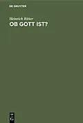 E-Book (pdf) Ob Gott ist? von Heinrich Ritter