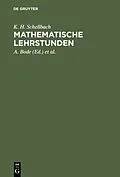 E-Book (pdf) Mathematische Lehrstunden von K. H. Schellbach