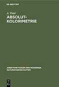 E-Book (pdf) Absolutkolorimetrie von A. Thiel
