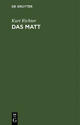 E-Book (pdf) Das Matt von Kurt Richter