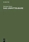 E-Book (pdf) Das Unmittelbare von Hermann Kutter