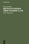 E-Book (pdf) Betrachtungen über Homers Ilias von Karl Lachmann