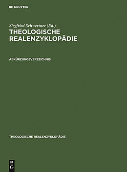 E-Book (pdf) Theologische Realenzyklopädie / Abkürzungsverzeichnis von 