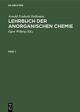 E-Book (pdf) Lehrbuch der anorganischen Chemie von Arnold Frederik Holleman