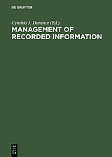 eBook (pdf) Management of Recorded Information de 