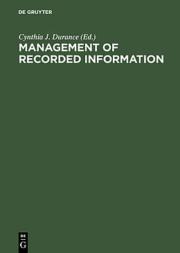 E-Book (pdf) Management of Recorded Information von 