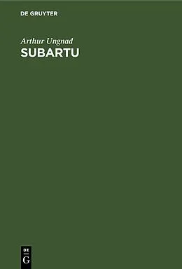 E-Book (pdf) Subartu von Arthur Ungnad