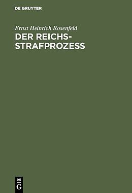 E-Book (pdf) Der Reichs-Strafprozeß von Ernst Heinrich Rosenfeld