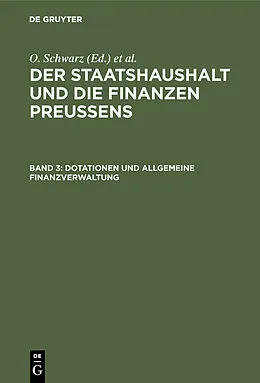 E-Book (pdf) Dotationen und Allgemeine Finanzverwaltung von Otto Schwarz