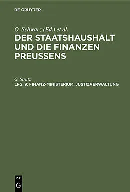 E-Book (pdf) Finanz-Ministerium. Justizverwaltung von G. Strutz