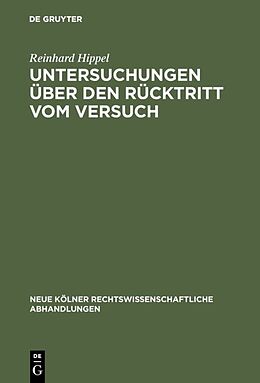 E-Book (pdf) Untersuchungen über den Rücktritt vom Versuch von Reinhard Hippel
