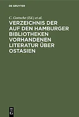 E-Book (pdf) Verzeichnis der auf den Hamburger Bibliotheken vorhandenen Literatur über Ostasien von 