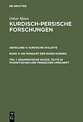 PDF Grammatische Skizze, Texte in phonetischer und persischer Umschrift von Oskar Mann