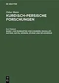 E-Book (pdf) Die Mundarten von Khunsâr, Mahallât, Natänz, Nâyin, Sämnân, Sîvänd und Sô-Kohrãud von Karl Hadank