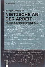 Kartonierter Einband Nietzsche an der Arbeit von Werner Stegmaier